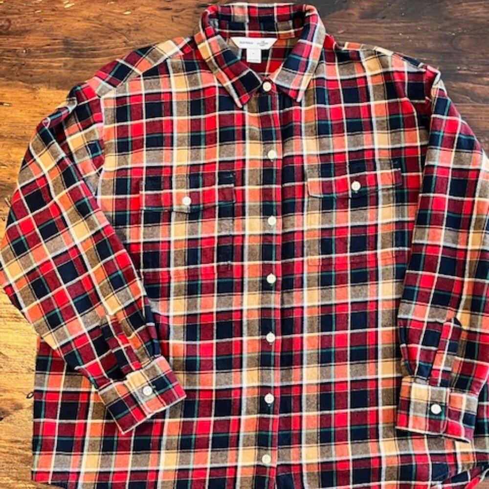 Old Navy Plaid Flannel Button Down